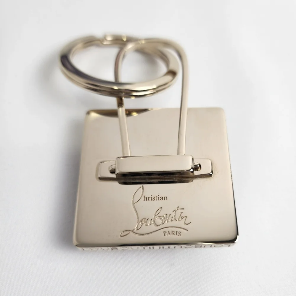Authentic Christian Louboutin Gold Spike Keychain New